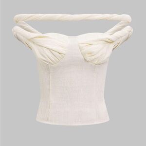 Chic Off-Shoulder Cream Top